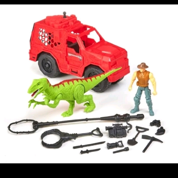 NEW Kid Connection Dinosaur 14pc Pretend Play Set with Flashing Lights & Sound - Picture 2 of 5